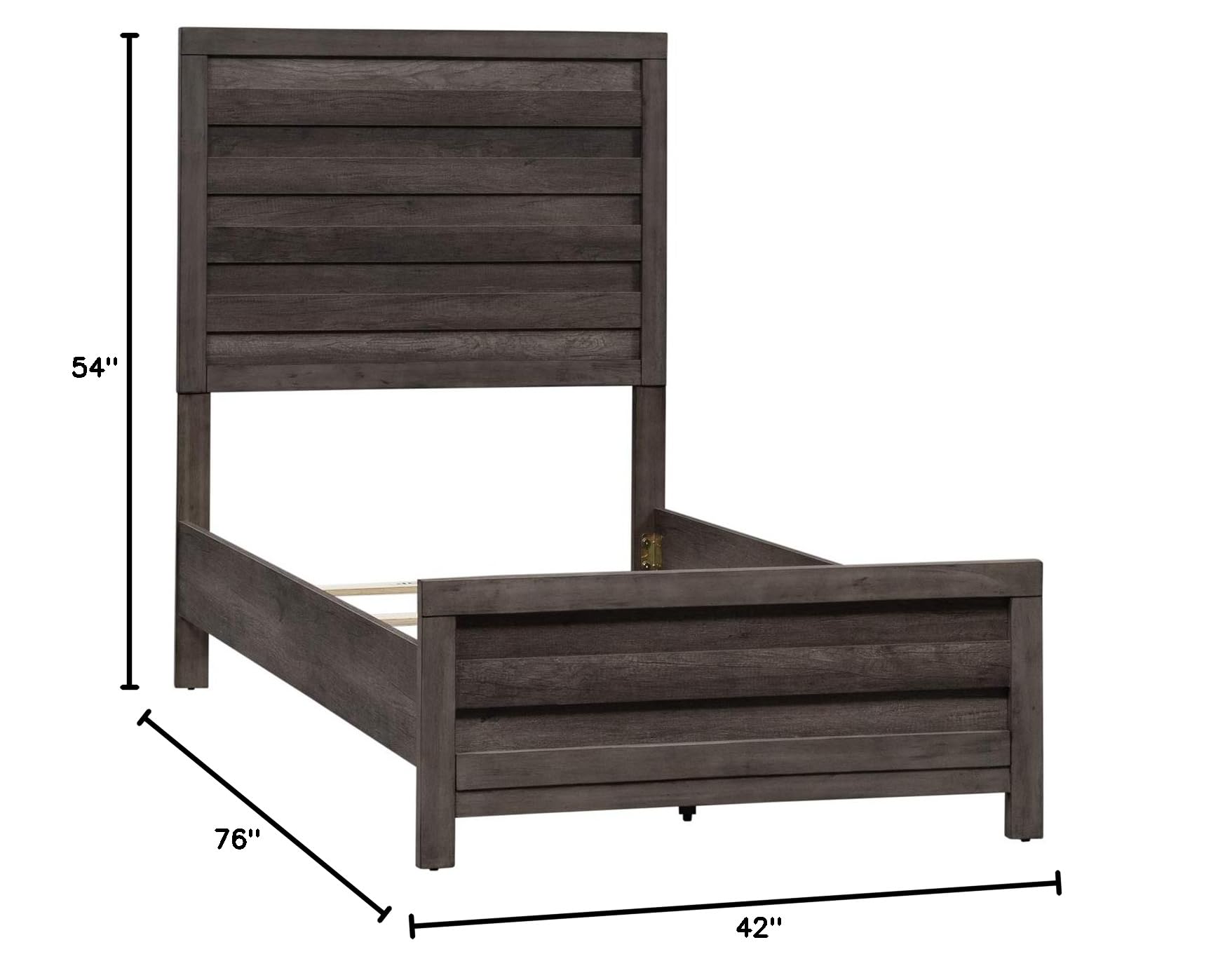 Tanners Creek Twin Panel Bed by Liberty Furniture - Solid Wood Frame for Kids & Teens - Perfect for Bedrooms, Guest Rooms & Dormitories