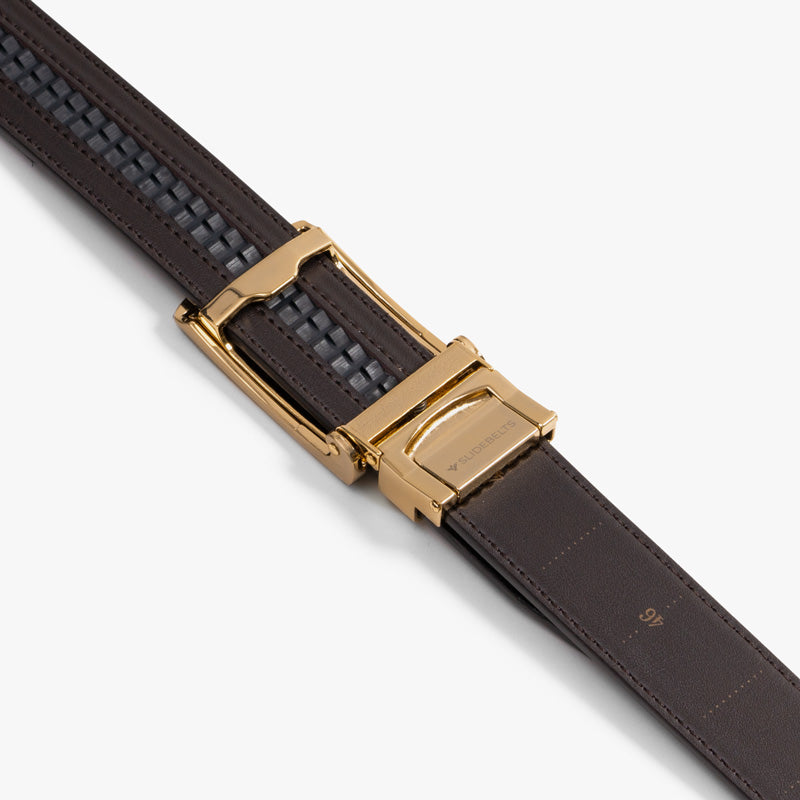 Genuine Leather Mocha Brown Belt for Men - Stylish & Durable Fashion Accessory for Casual, Business & Formal Outfits