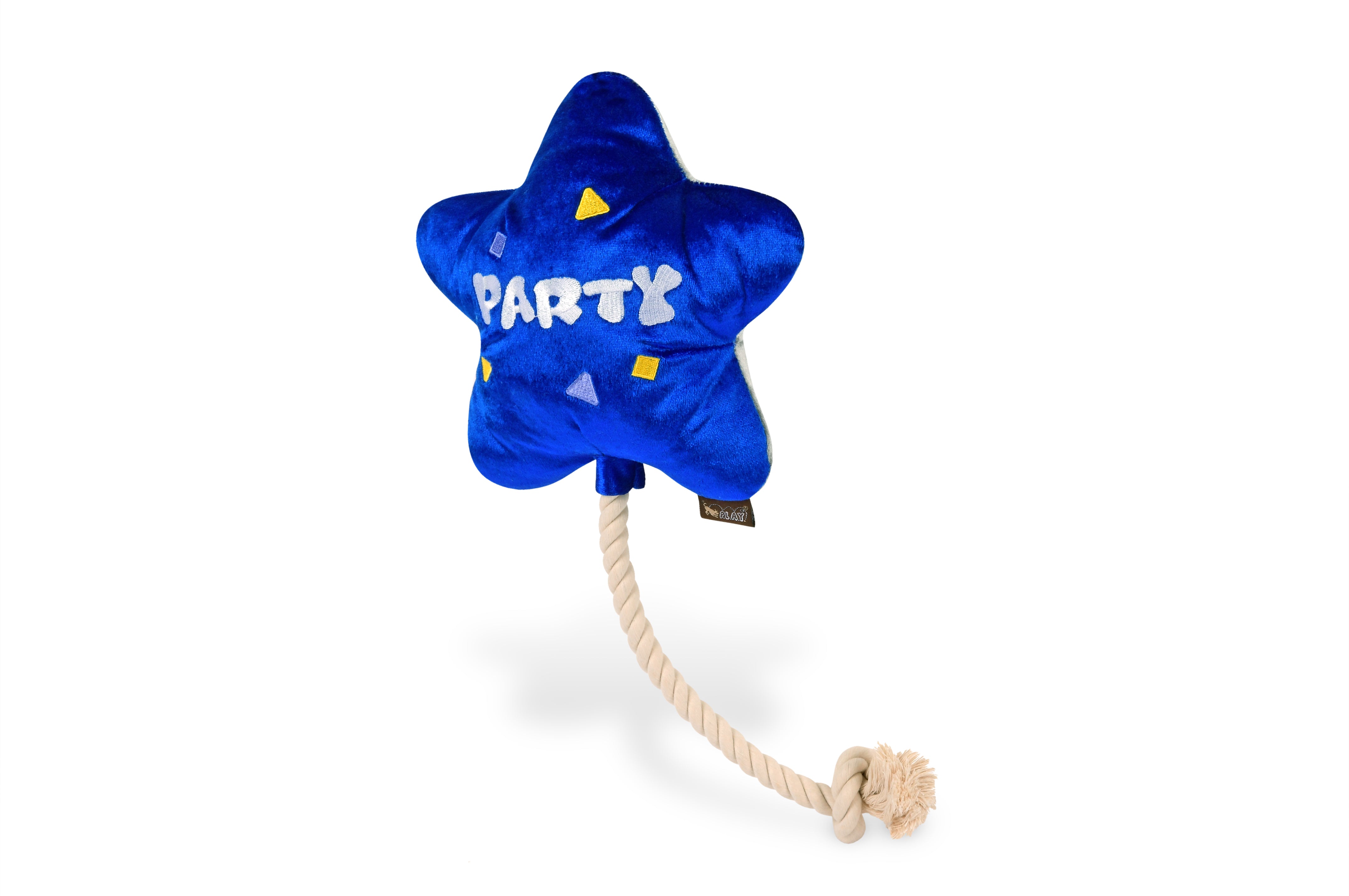 Party Time™ Dog Plush Toy - El Globo Fiesta Fun Chew Toy for Pets | Durable & Cute Dog Birthday Gift | Perfect for Playtime, Training Rewards & Puppy Teething Relief