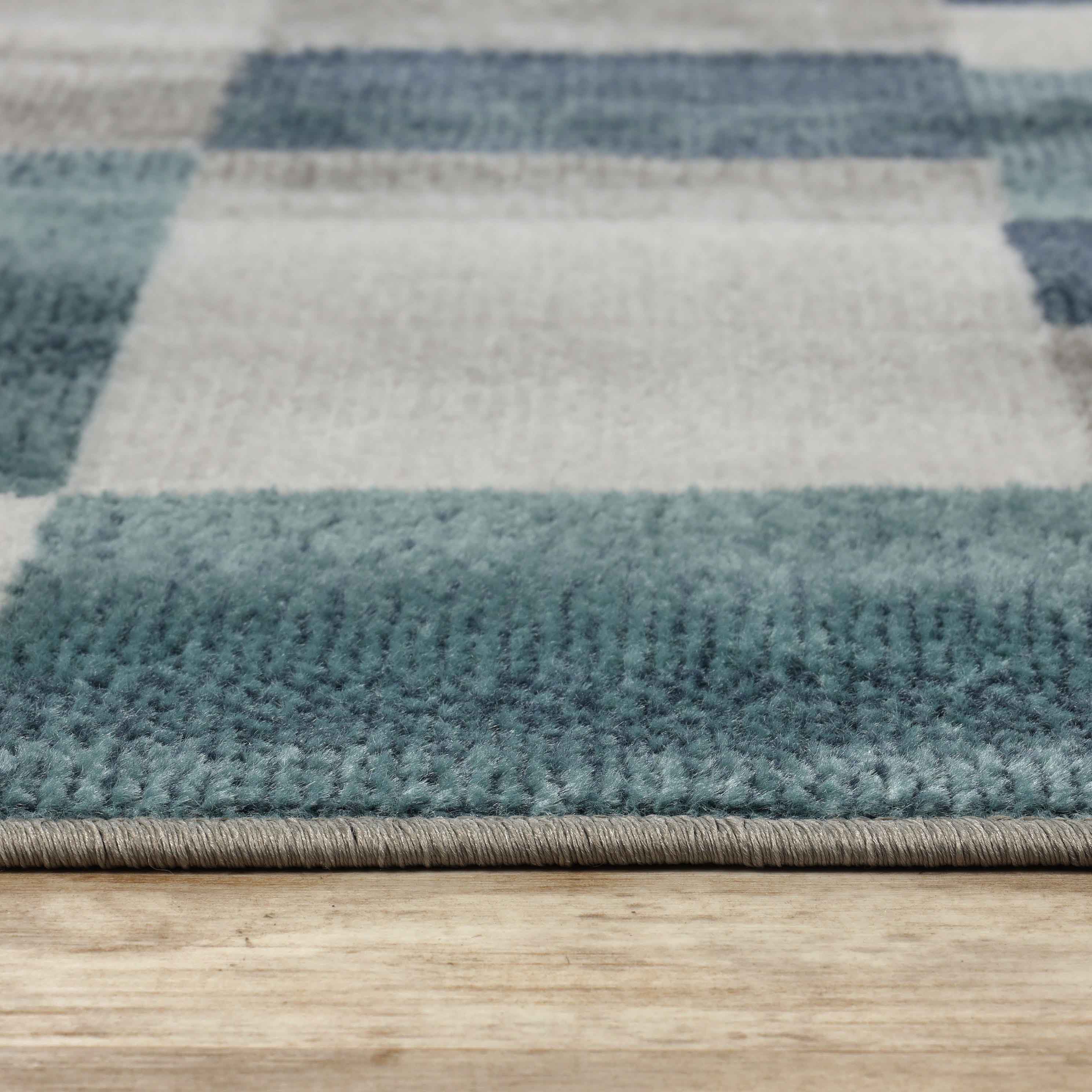 Clifton Modern Geometric Patchwork Area Rug or Runner Rug - Stylish Home Decor for Living Room, Bedroom & Office - Soft & Durable Floor Covering