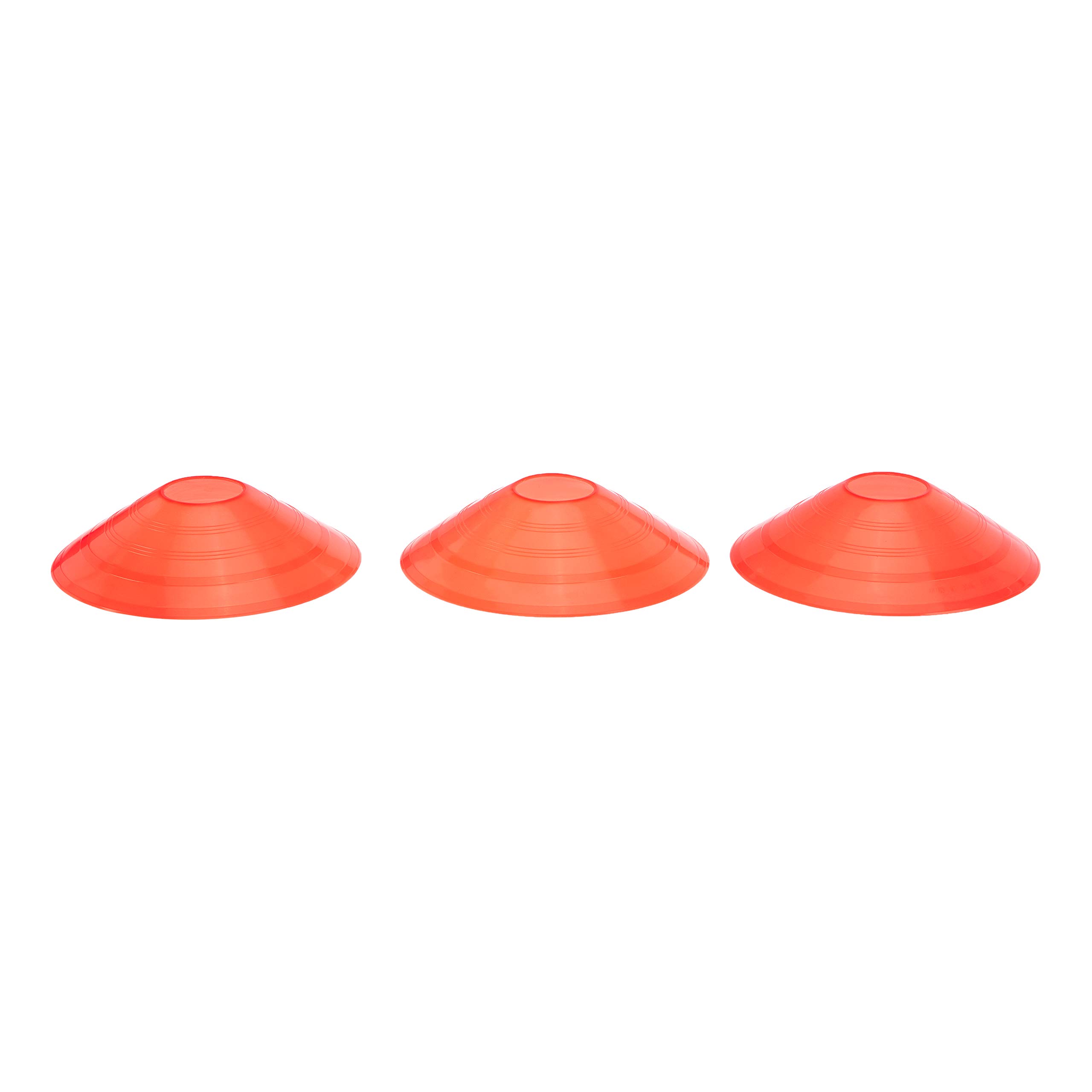 Amazon Basics Sports Practice Cones - Set of 20 with Carry Holder | Agility Training Equipment for Soccer, Football, Baseball & Kids Outdoor Games | Perfect for Drills, Fitness & Field Marking