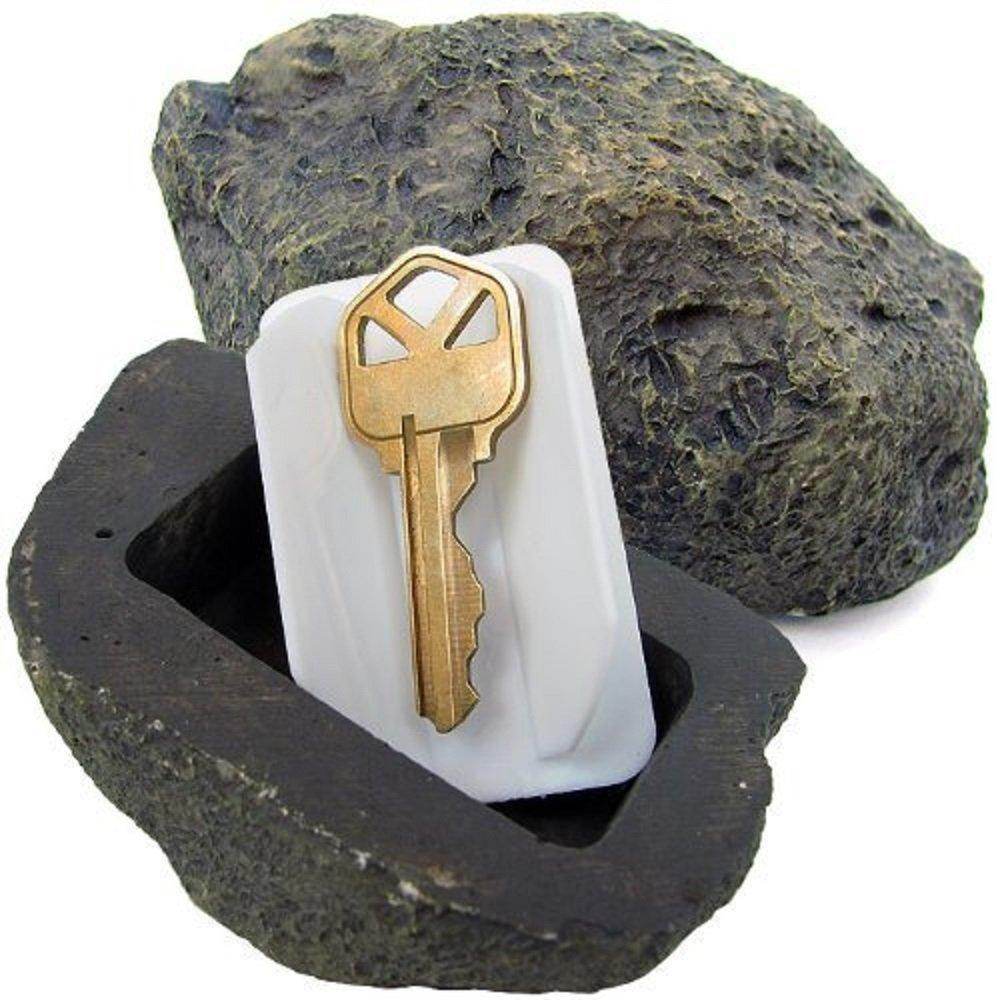 Hide a Key Rock - Realistic Fake Rock with Secret Compartment for Outdoor Key Storage - Perfect for Garden, Yard, and Home Security