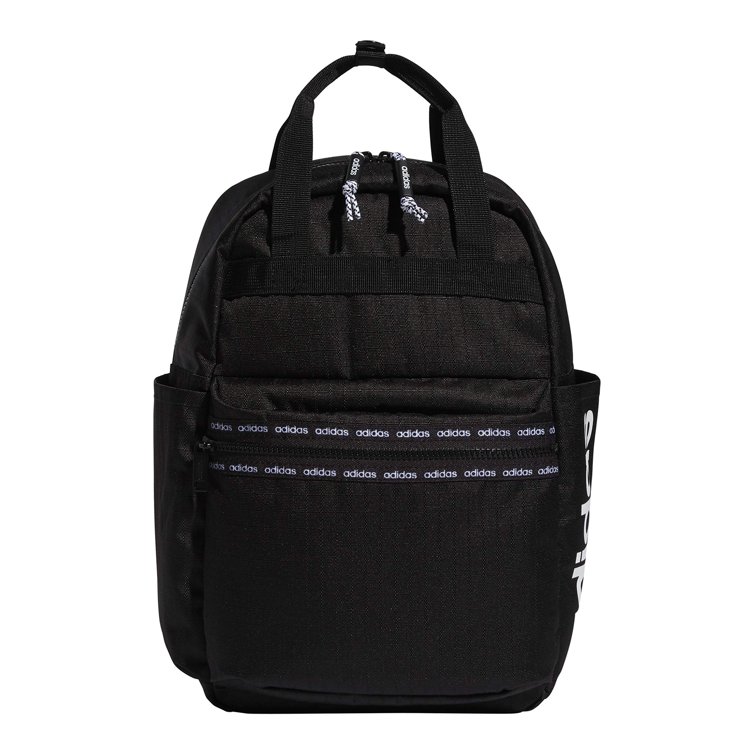 Adidas Women's Essentials Backpack - Black & White One Size School Backpack for College, Travel & Gym | Lightweight Durable Daypack with Laptop Compartment