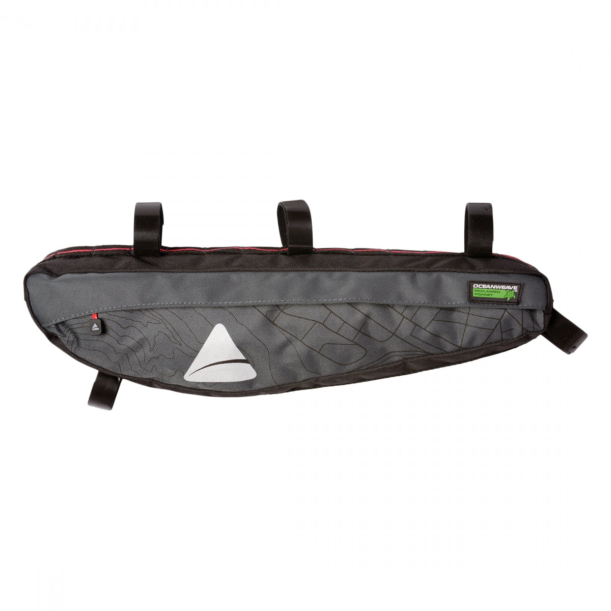 Axiom Seymour Oceanweave P2.5 FramePack - Water Resistant Bicycle Pack for Commuting & Mountain Biking - Black Gray Cycling Accessory for Road & Trail Adventures