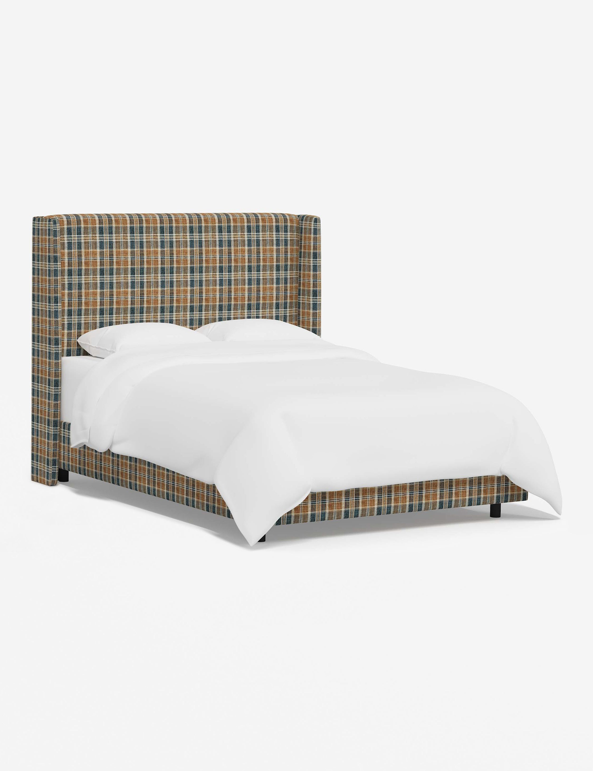 Adara Queen Size Bed Frame with Upholstered Headboard - Modern Platform Bed for Bedroom, Living Room & Guest Room