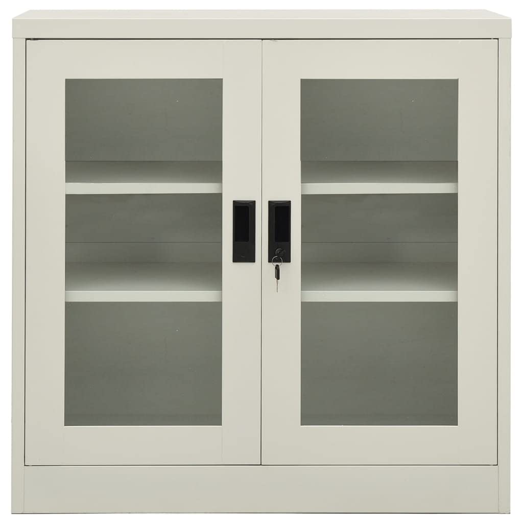Lockable Steel Display Cabinet - 35.4