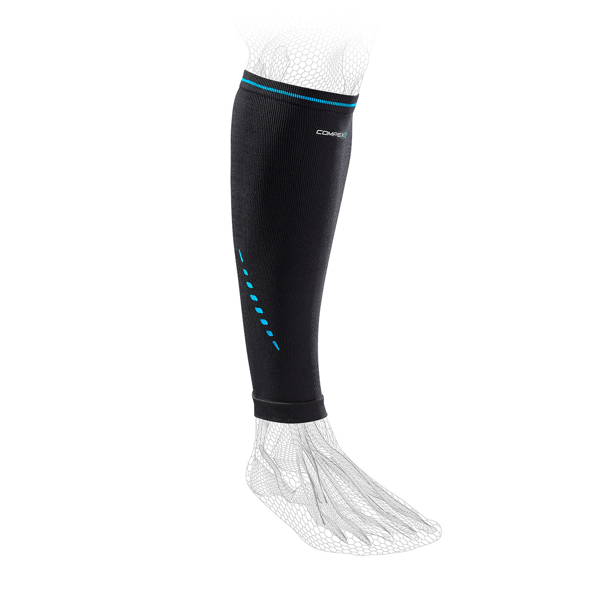Compex ACTIV'® High-Performance Calf Sleeves for Running, Cycling & Recovery – Compression Support for Athletes & Active Lifestyles – Ideal for Sports, Workouts & Post-Exercise Muscle Recovery