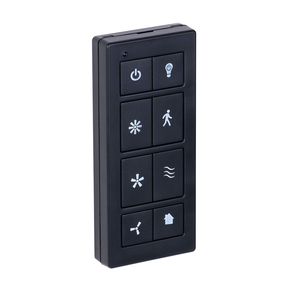 Universal Ceiling Fan Remote Control Kit with Wall Mount - Matte Black - Easy Installation for Living Room, Bedroom & Office