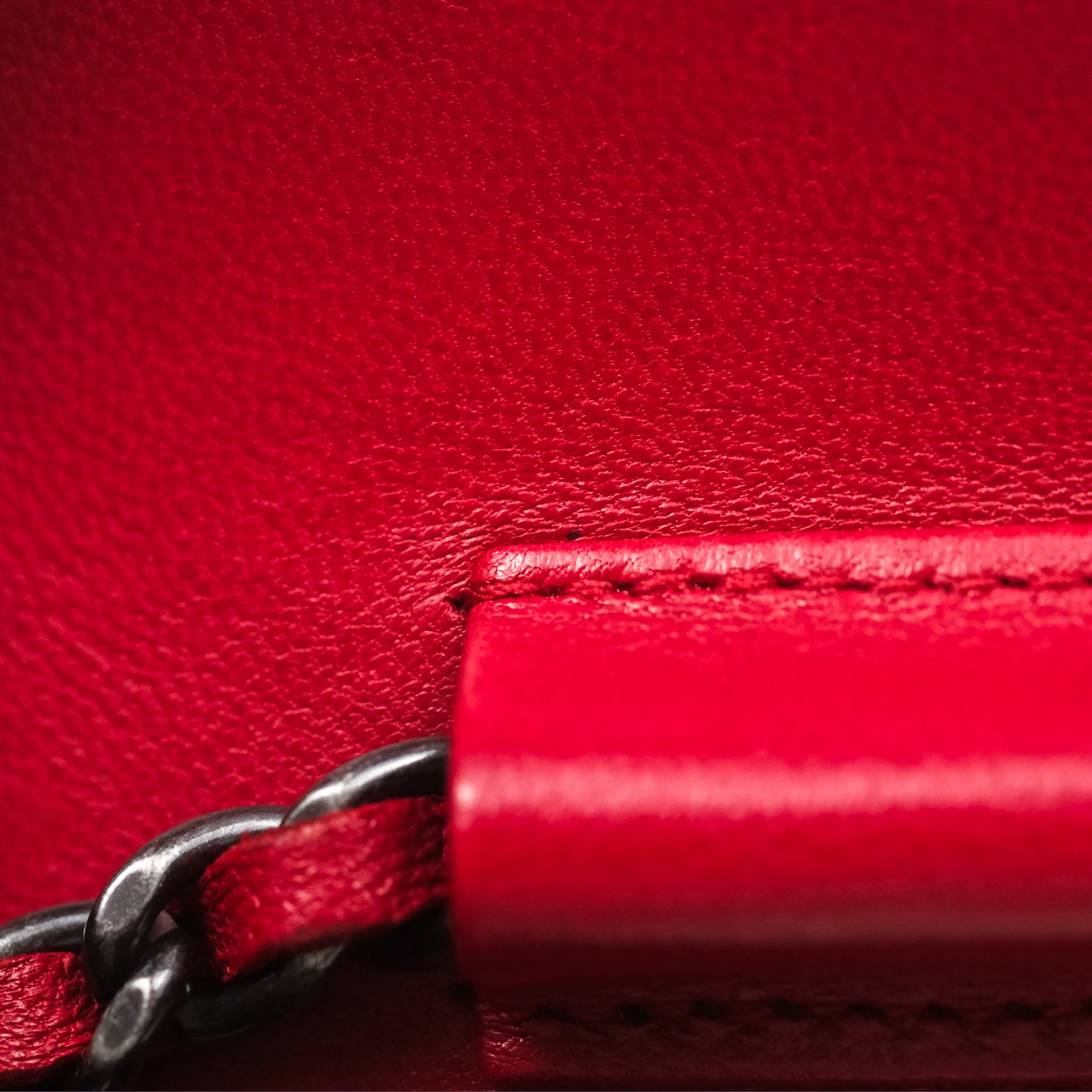 Chanel Boy Wallet on Chain WOC Red Lambskin Ruthenium Hardware - Luxury Crossbody Bag for Women, Perfect for Parties, Date Nights & Evening Events
