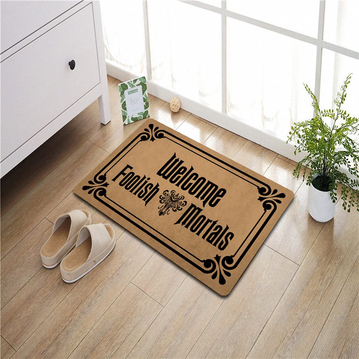 Personalized Monogram Outdoor Welcome Mat - 23.7 x 15.9 Inch Non-Slip Rubber Back - Perfect for Front Door Entryway, Porch & Home Decor
