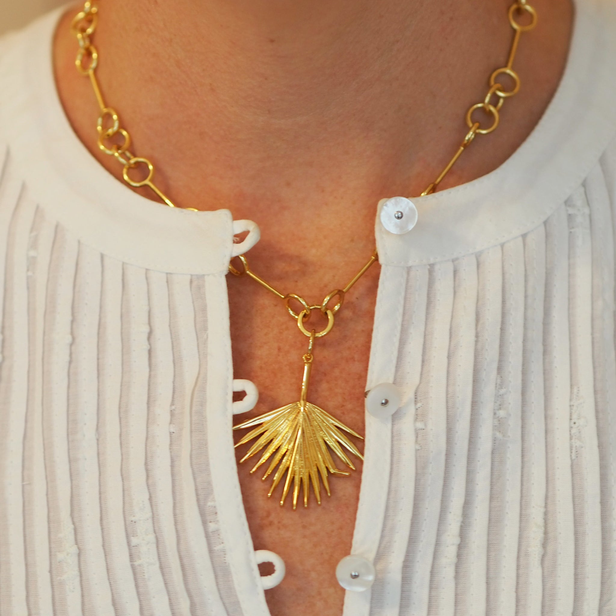 Goldbug Collection Palm Charm - Elegant Handmade Jewelry for Women, Perfect for Everyday Wear & Special Occasions