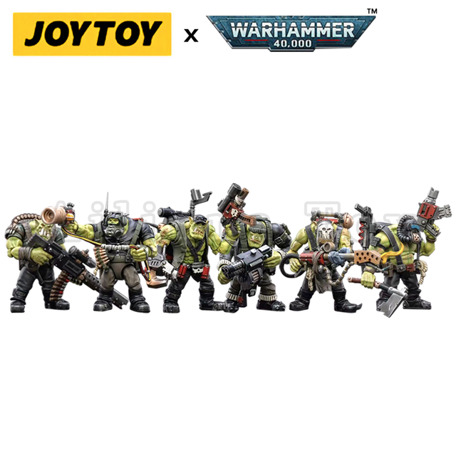 JOYTOY 1/18 Scale Warhammer 40K Ork Kommandos Action Figure - Highly Detailed Collectible Model for Tabletop Gaming & Display