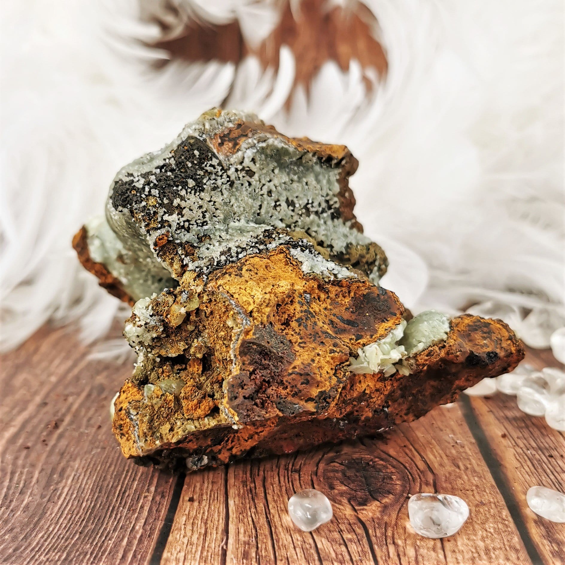 Natural Adamite Mineral Specimen - 8.5cm Rare Crystal Collection for Home Decor & Healing Crystals Display