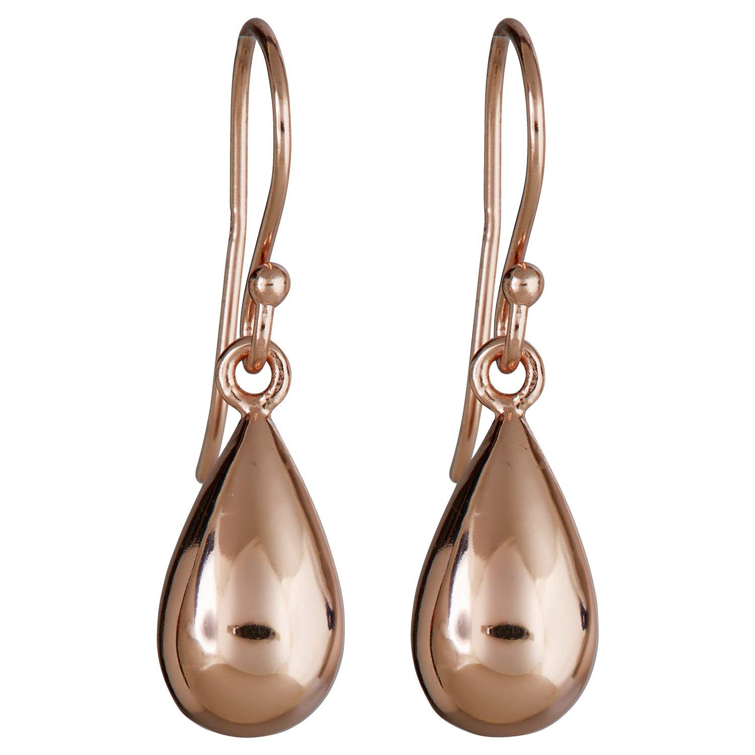 Elegant Sterling Silver High Polished Teardrop Dangle Earrings for Women - Perfect for Weddings, Parties & Everyday Wear