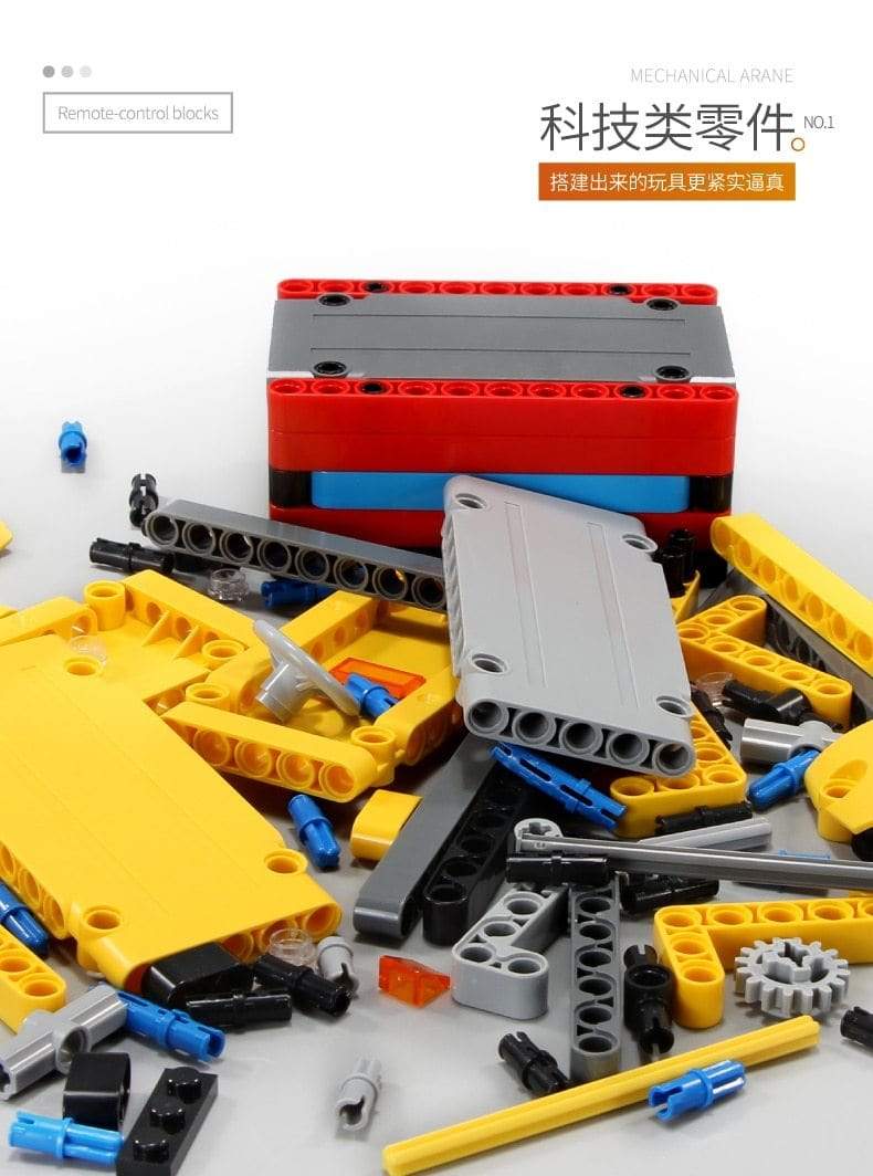 Mould King 13107 MOC 0853 Crane Mk II Ultimate Building Blocks Set - Technic Construction Toy for Adults & Kids - Perfect for DIY Projects, Engineering Enthusiasts, and Collectors