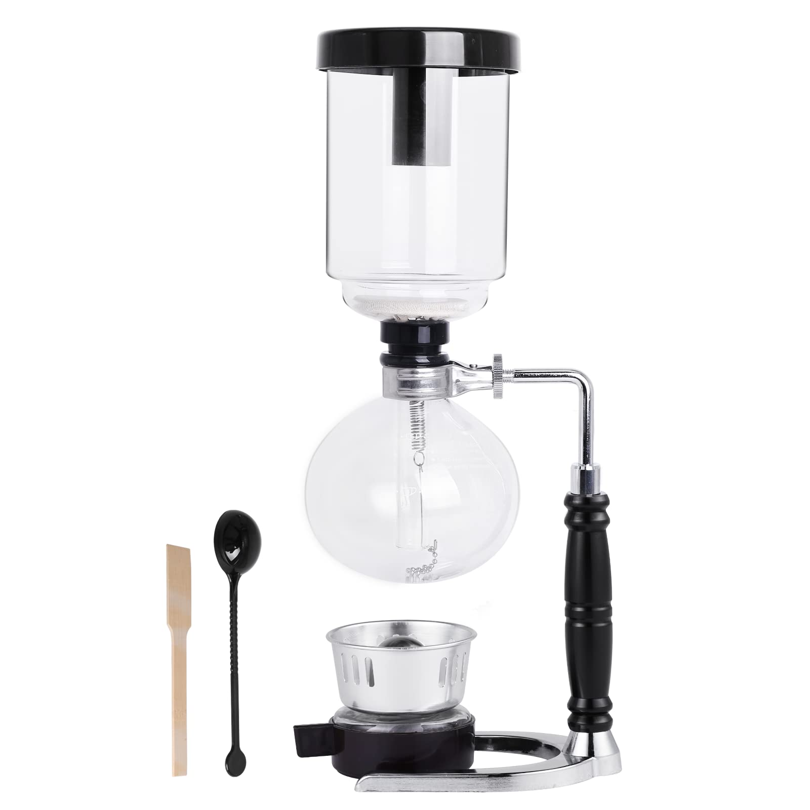 YuchenTech Glass Siphon Coffee Maker - 2 Cup (240ml) for Home Brewing