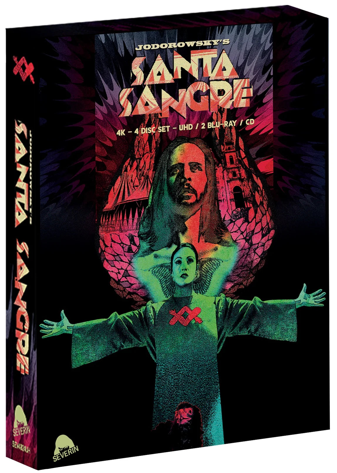 Santa Sangre 4 Disc Special Edition - Cult Classic Horror Movie Collection for Halloween & Movie Nights