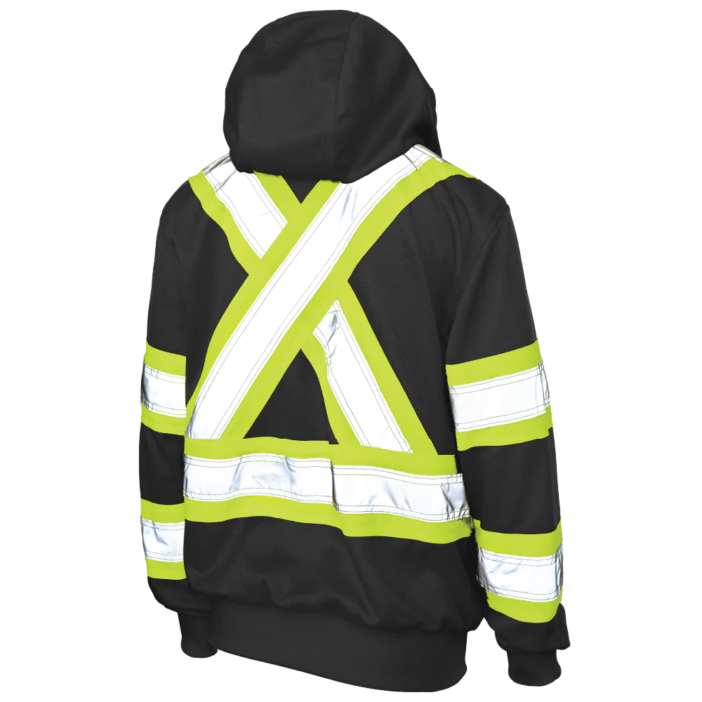 Tough Duck Women's Safety Hoodie SJ42 - High Visibility Reflective Work Jacket for Outdoor & Construction Use