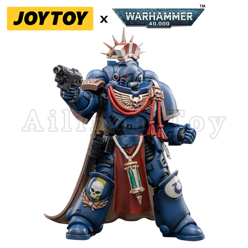 JOYTOY 1/18 Scale Warhammer 40K Ultramarines Primaris Captain Sidonicus Action Figure - Collectible Model for Warhammer Fans & Tabletop Gaming
