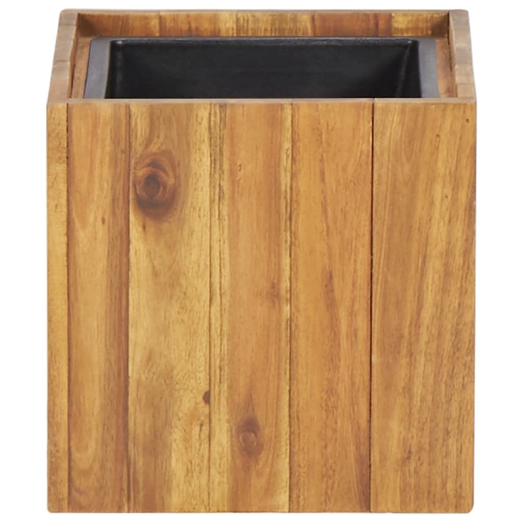 Premium Acacia Wood Raised Garden Bed - 9.6x9.6x9.8 Inch Planter Box for Vegetables, Fruits, Flowers & Herbs | Indoor/Outdoor Use for Patio, Balcony & Backyard Gardening