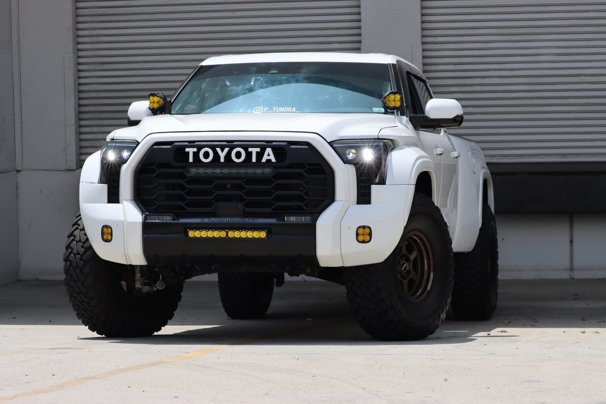22 25 Toyota Tundra Sequoia LUXX Series LED Projector Headlights - Black Housing High Performance Headlamps for Night Driving & Off-Road Adventures