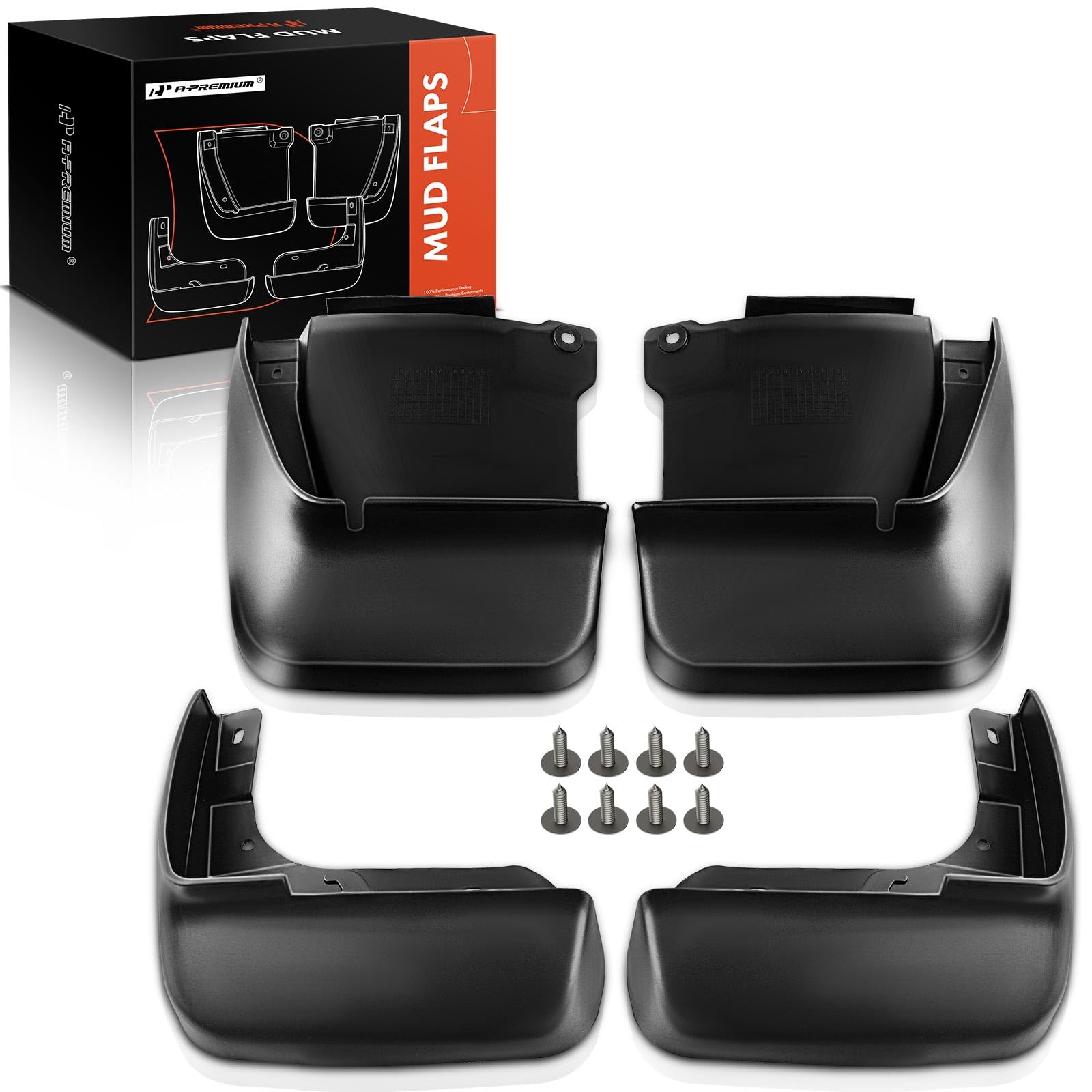 Premium 4PCS Mud Flaps Splash Guards for Honda Accord 2003-2007 Sedan - Front & Rear Set with Hardware Accessories | All-Weather Protection Against Road Debris & Splashes