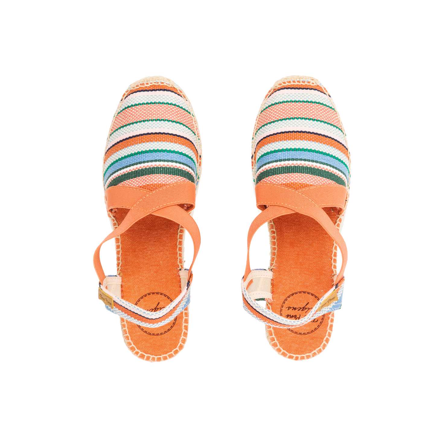 Women's Striped Cotton Blend Wedge Espadrilles - Comfortable Summer Shoes for Beach, Casual Outings & Everyday Wear | Tarbes