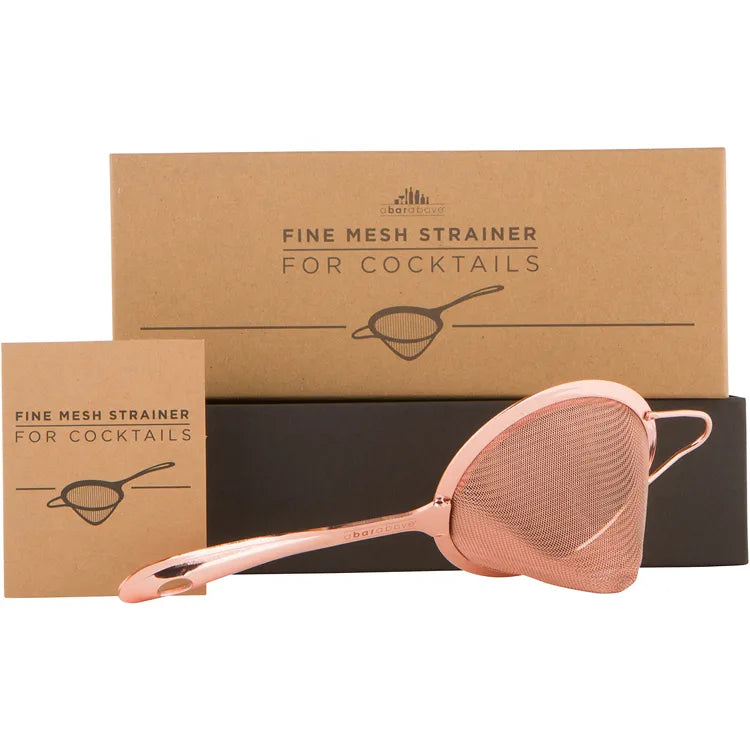 Premium Copper Fine Mesh Strainer - Ultra-Fine Kitchen Sieve for Tea, Spices & Herbs - Perfect for Brewing, Cooking & Baking - Durable & Rust-Proof Design