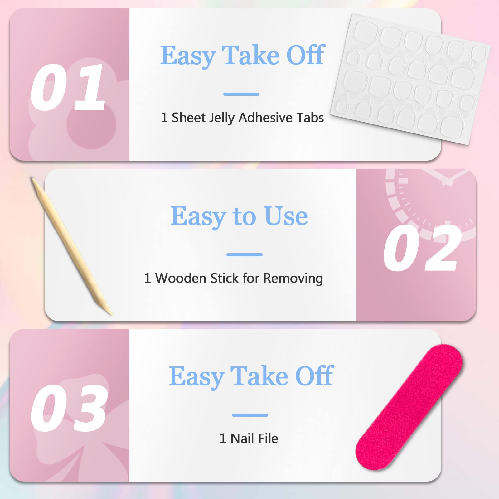 11 Pairs Glitter Press on Toenails - Easy Fake Nails for Women - Perfect for Parties, Weddings, Vacations & Everyday Wear