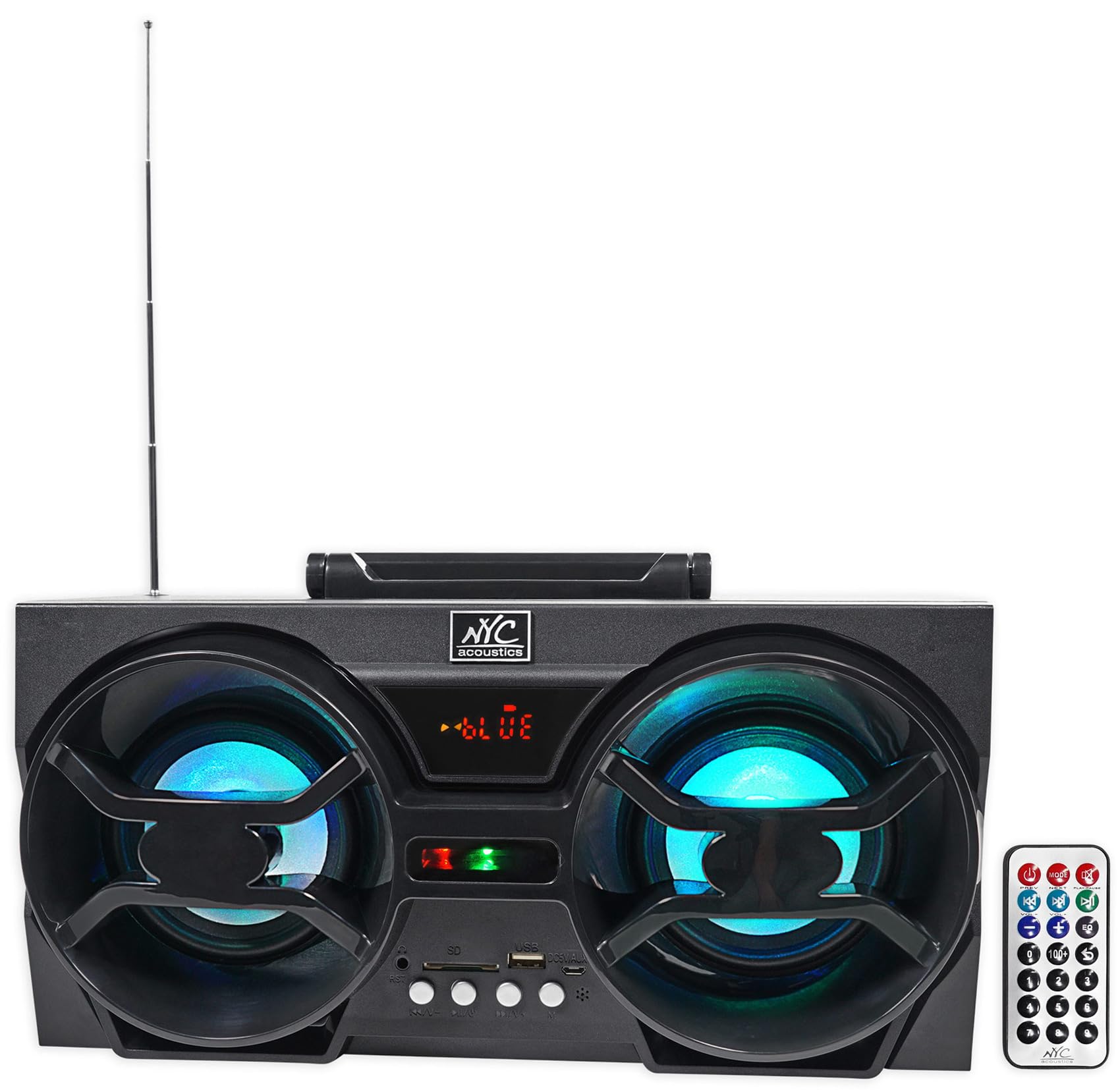 MB QUART GMR1.5S2B Marine Bluetooth Gauge Receiver + (2) 6.5