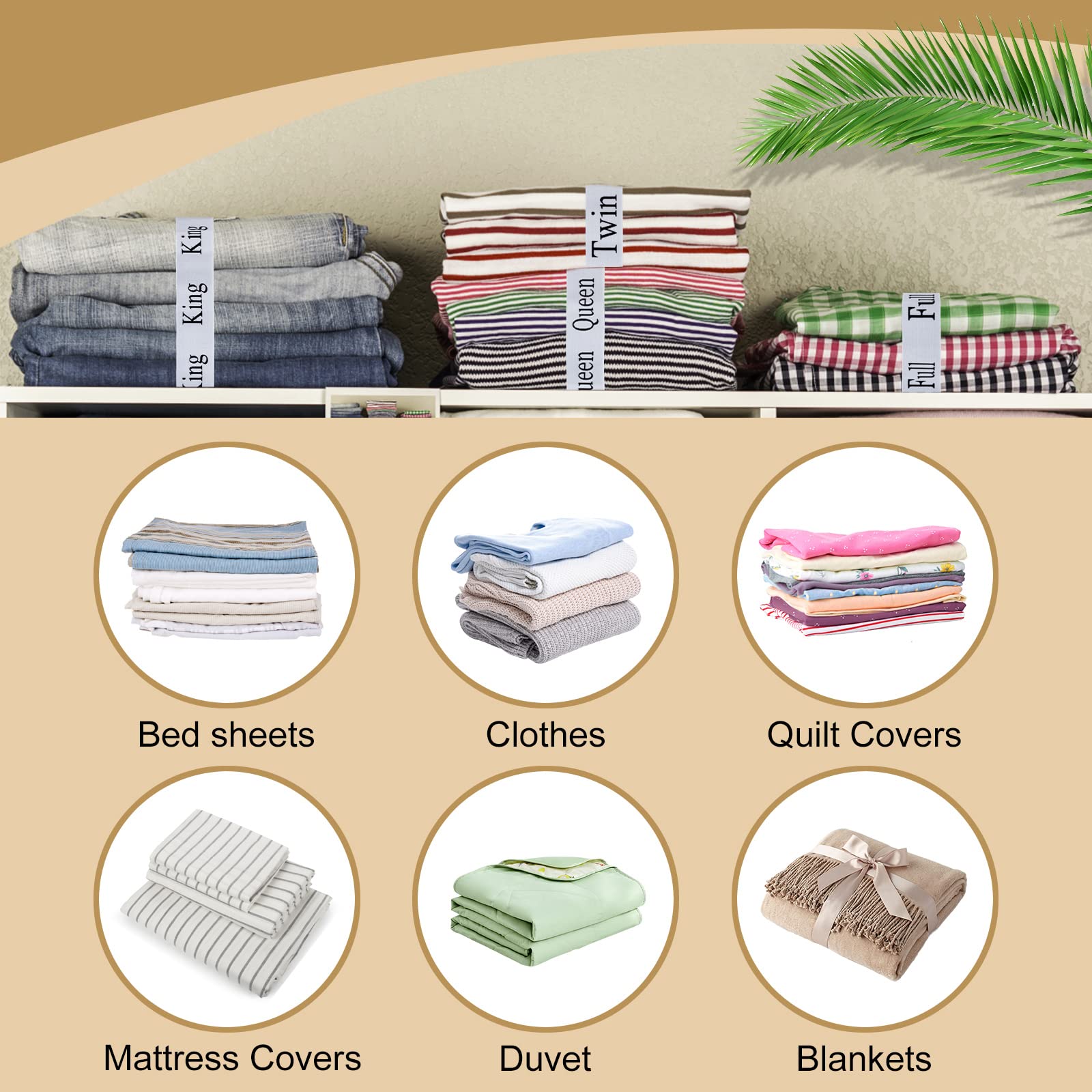 8-Piece Elastic Bed Sheet Straps Organizer Set - Secure & Store King, Queen, Twin & Full Size Sheets - Perfect for Closet, Bedroom, Dorm & Laundry Room Organization (Ideal for Travel & Seasonal Storage)