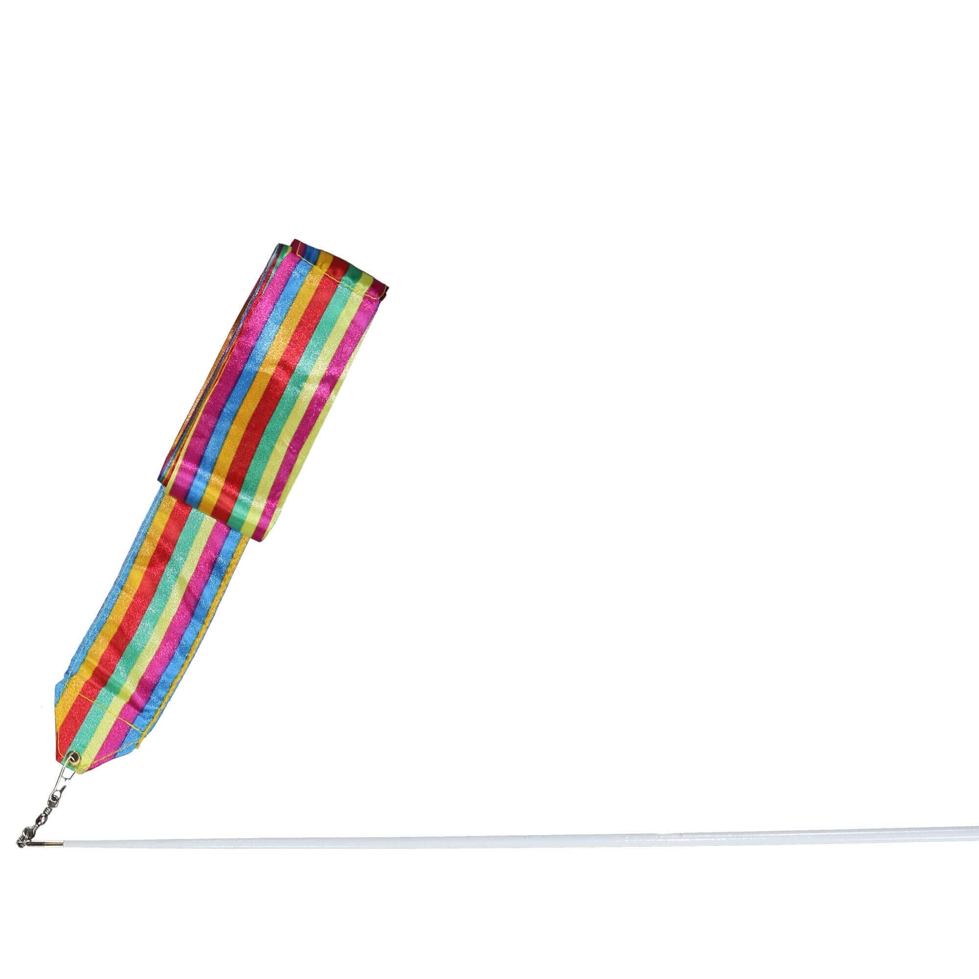 Danzcue Satin Worship Dance Streamer with Twirling Rod - Ballet, Gym & Rhythmic Art Performance Ribbon - Perfect for Worship Dance, Ballet Practice, Gym Training & Stage Performances