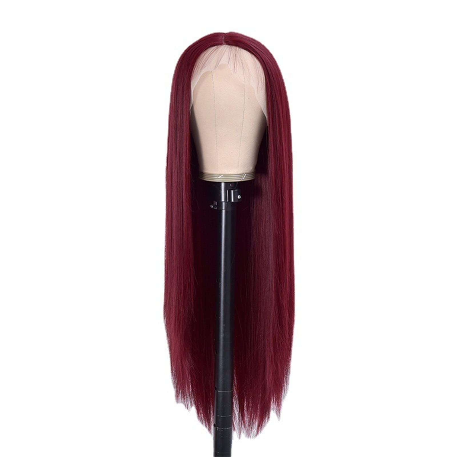 29 Inch Long Straight Synthetic Wig for Women - Heat Resistant, Glue Free, Natural Look - Perfect for Cosplay, Daily Wear & Special Occasions