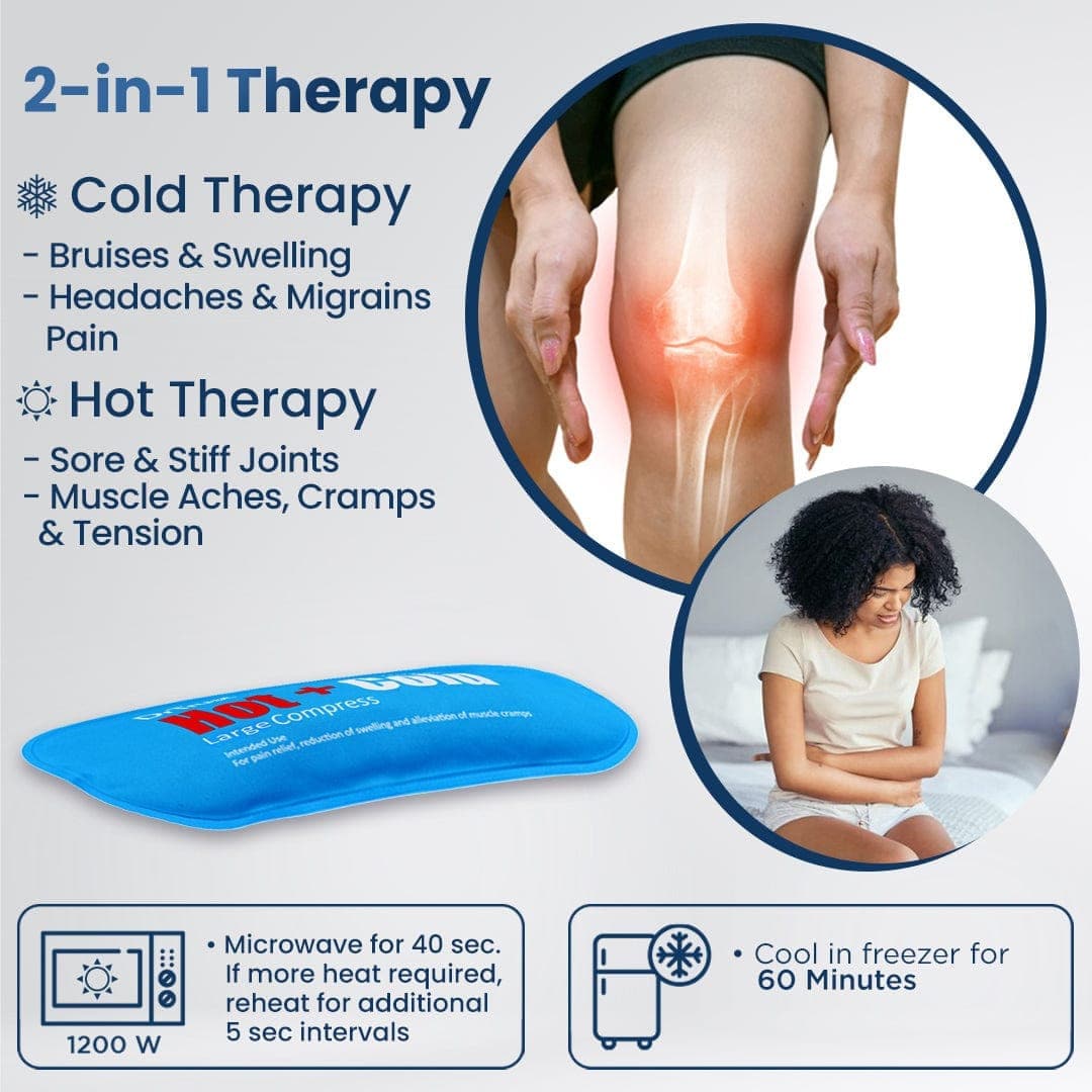 Dr Trust USA Hot and Cold Therapy Pack - Small Size (328) for Pain Relief, Muscle Recovery & First Aid - Perfect for Sports Injuries, Arthritis & Post-Surgery Care