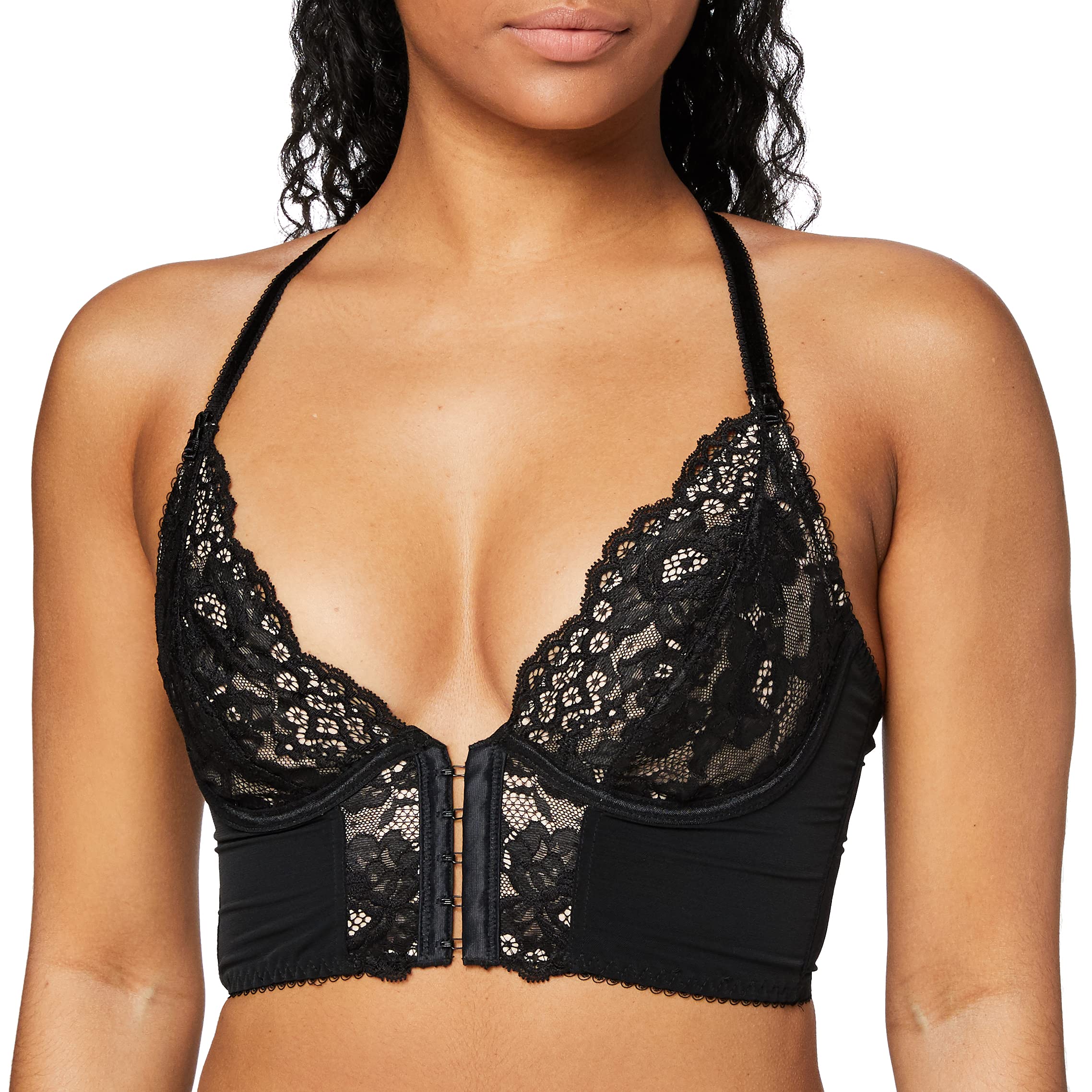 Pour Moi Women's 11601 Amour Accent Underwire Front Closure Bralette - Comfortable Lace Lingerie for Everyday Wear & Special Occasions
