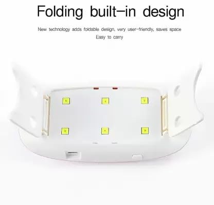 Fast Drying USB Nail Polish Dryer with 6W LED UV Light - Portable Nail Art Lamp for Gel & Acrylic Nails | Home Salon & Professional Manicure Use