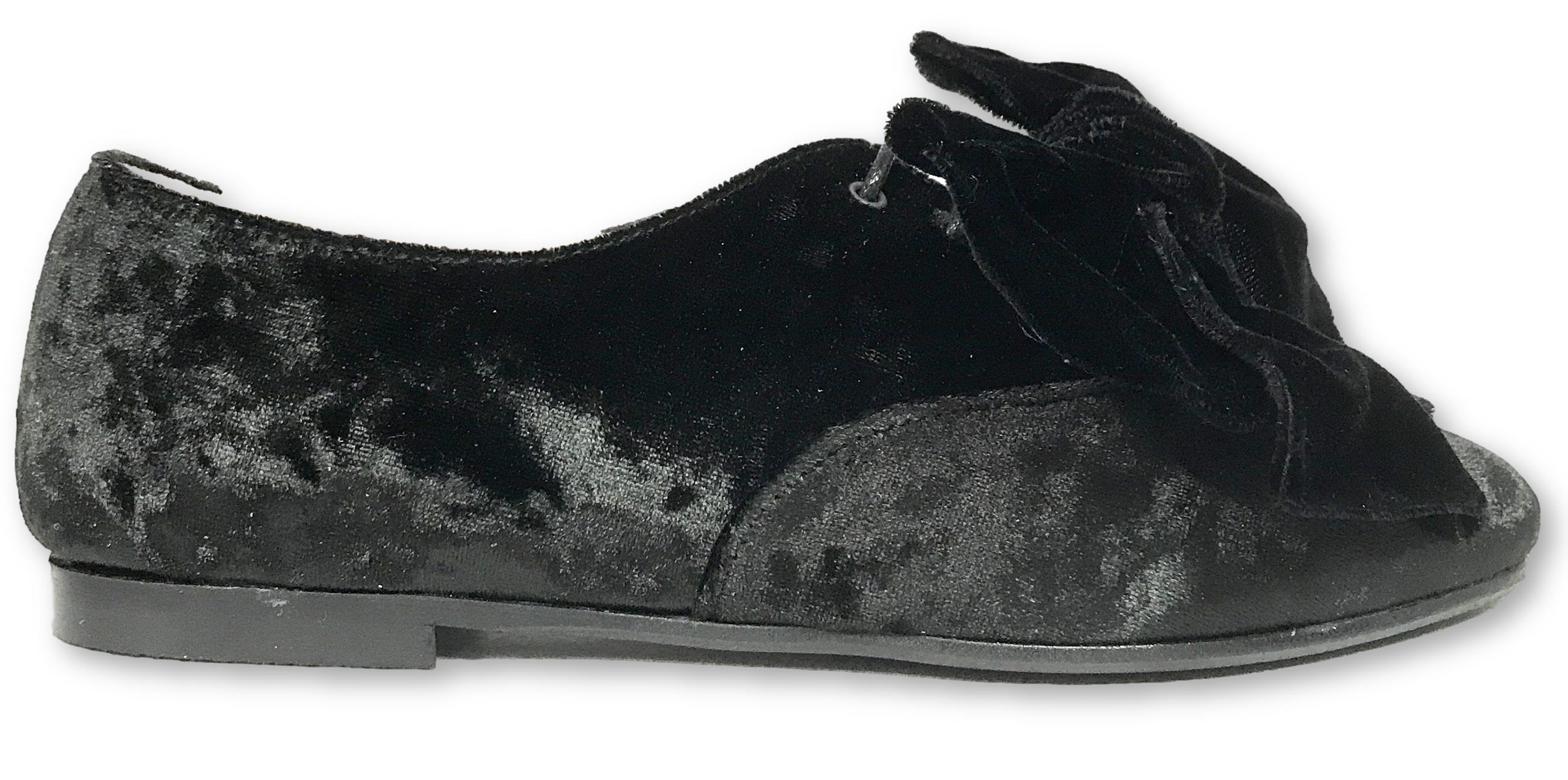 Beberlis Black Velvet Oxford Shoes for Men - Classic Formal Dress Shoes for Weddings, Business & Office Wear - Comfortable Slip-Resistant Sole