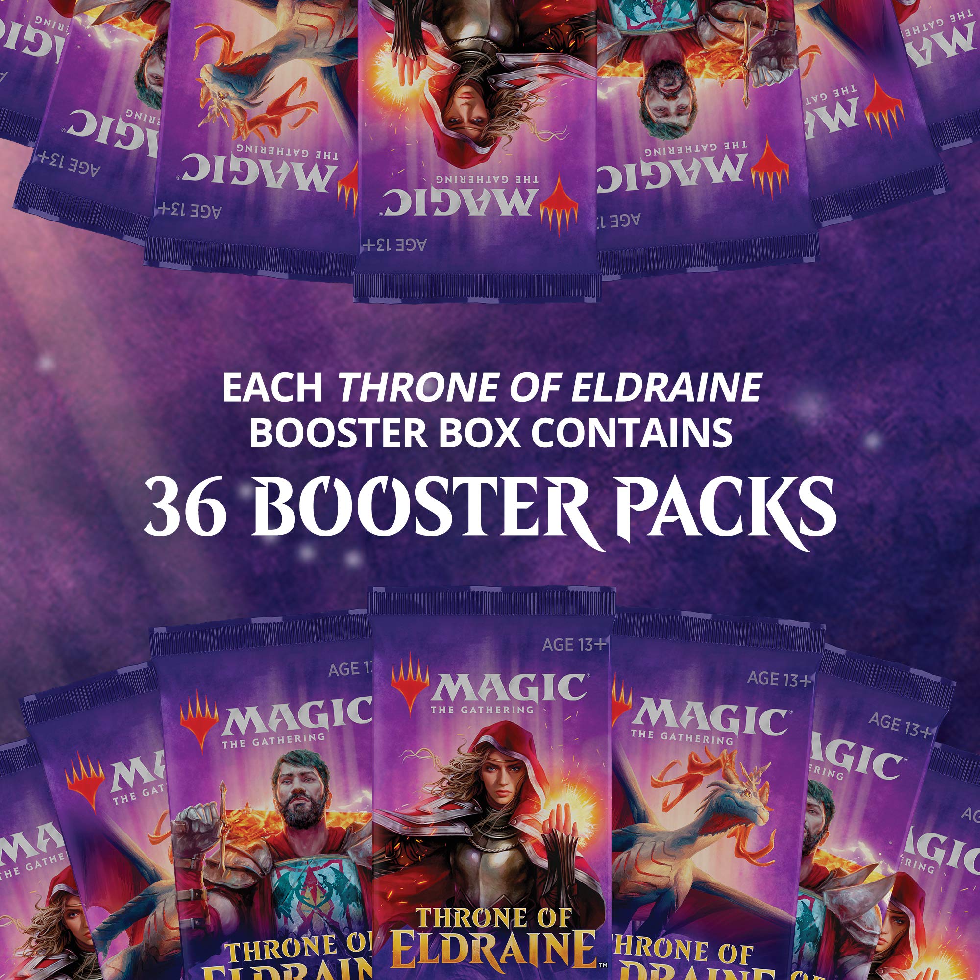Magic: The Gathering Throne of Eldraine Booster Box - 36 Packs (540 Cards) | Factory Sealed MTG Cards for Drafting, Collecting & Deck Building