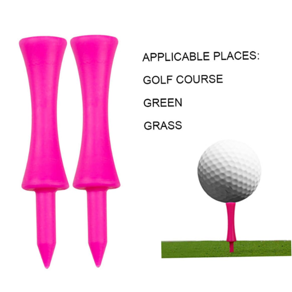 120PCS Plastic Golf Tees - Durable Golf Castle Tees for Practice & Training | Perfect for Driving Range, Backyard & Outdoor Sports Accessories