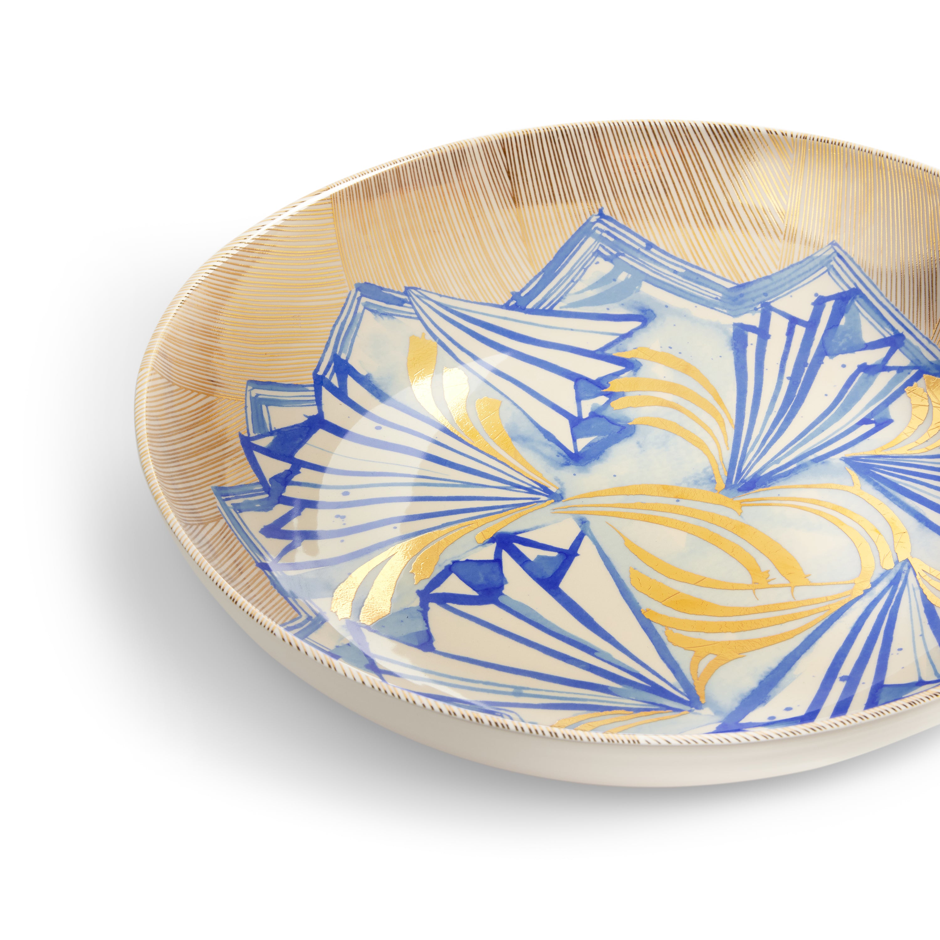 Ruan Hoffmann Large Coupe Bowl - Handcrafted Ceramic Serving Bowl for Salads, Pasta & Desserts | Elegant Tableware for Dining & Entertaining