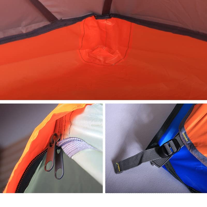LUKEO Double Layer Aluminum Pole Solo Outdoor Camping Tent - Lightweight & Portable Backpacking Tent for Hiking, Travel & Adventure