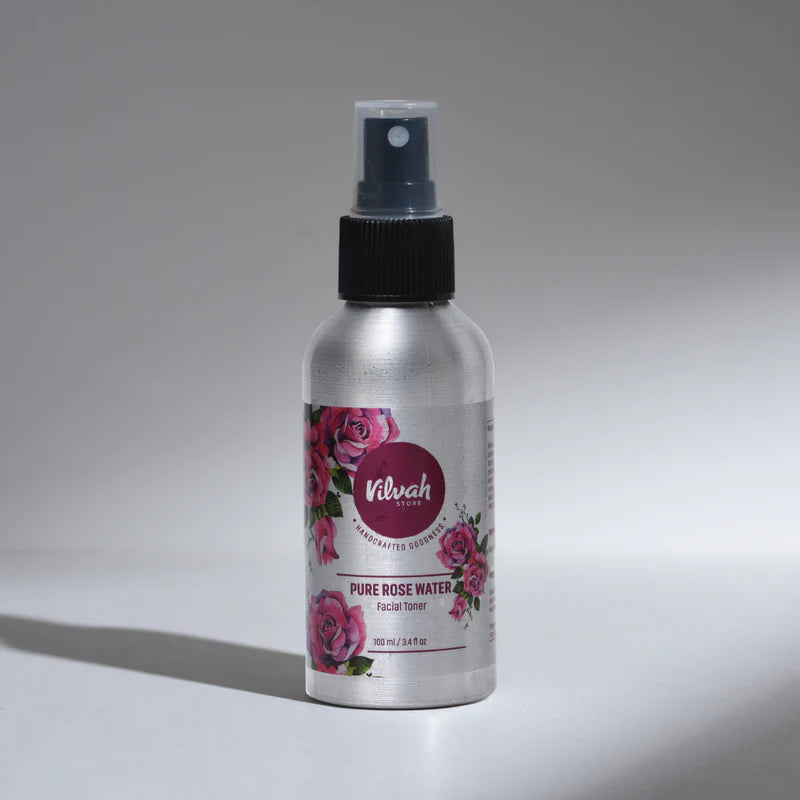 Organic Rosewater Facial Toner for Hydration & Glow - Alcohol-Free Skin Refresher for Dry & Sensitive Skin | Perfect for Morning Routine, Post-Workout & Travel Skincare