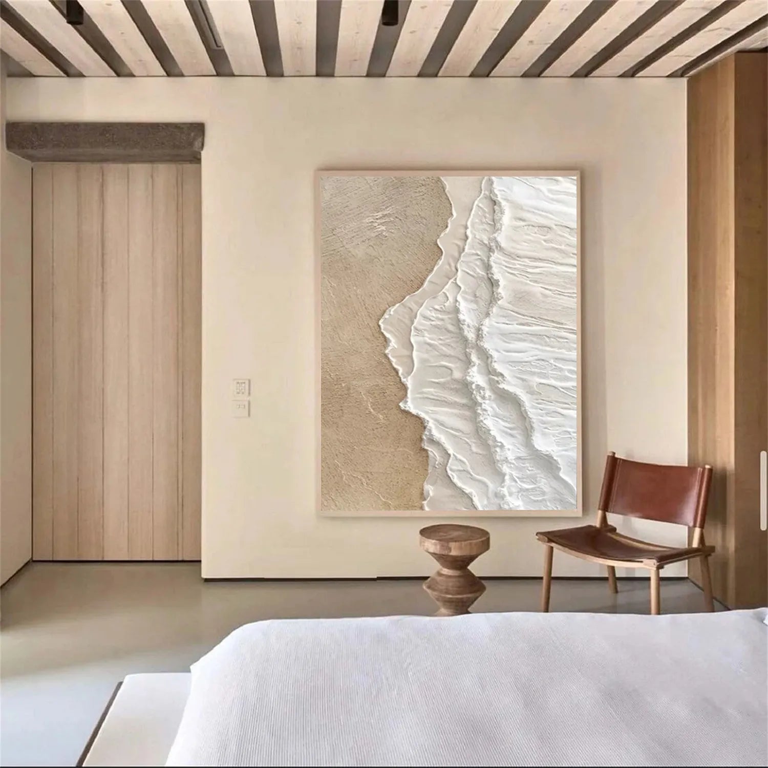 Ocean and Sky Painting #OS 208 - Handmade Canvas Wall Art for Home & Office Decor - Perfect for Living Room, Bedroom, or Office