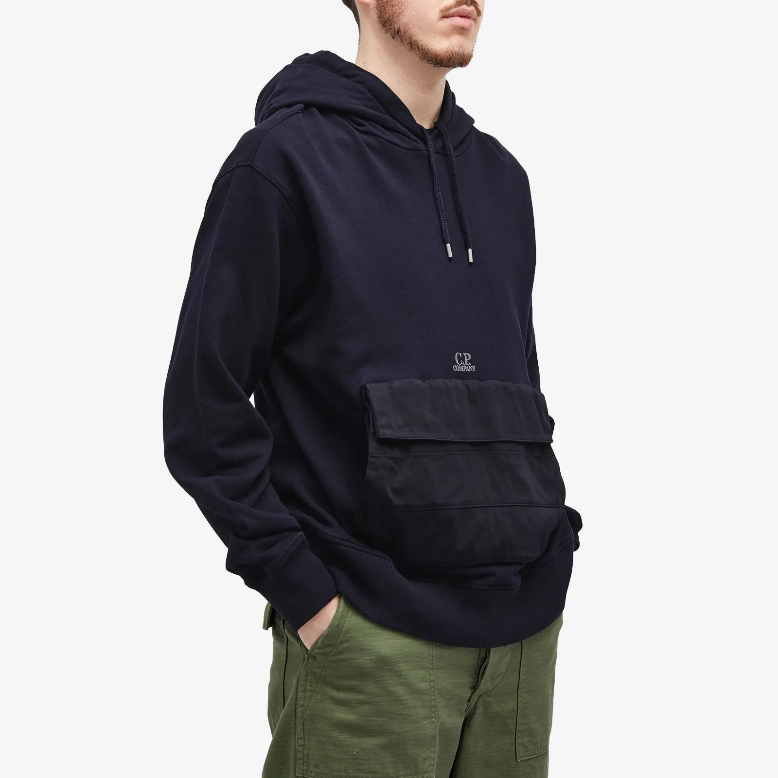 CP Company Nylon Pocket Hoodie - Lightweight Water-Resistant Zip-Up Jacket for Men | Streetwear Fashion & Outdoor Activities