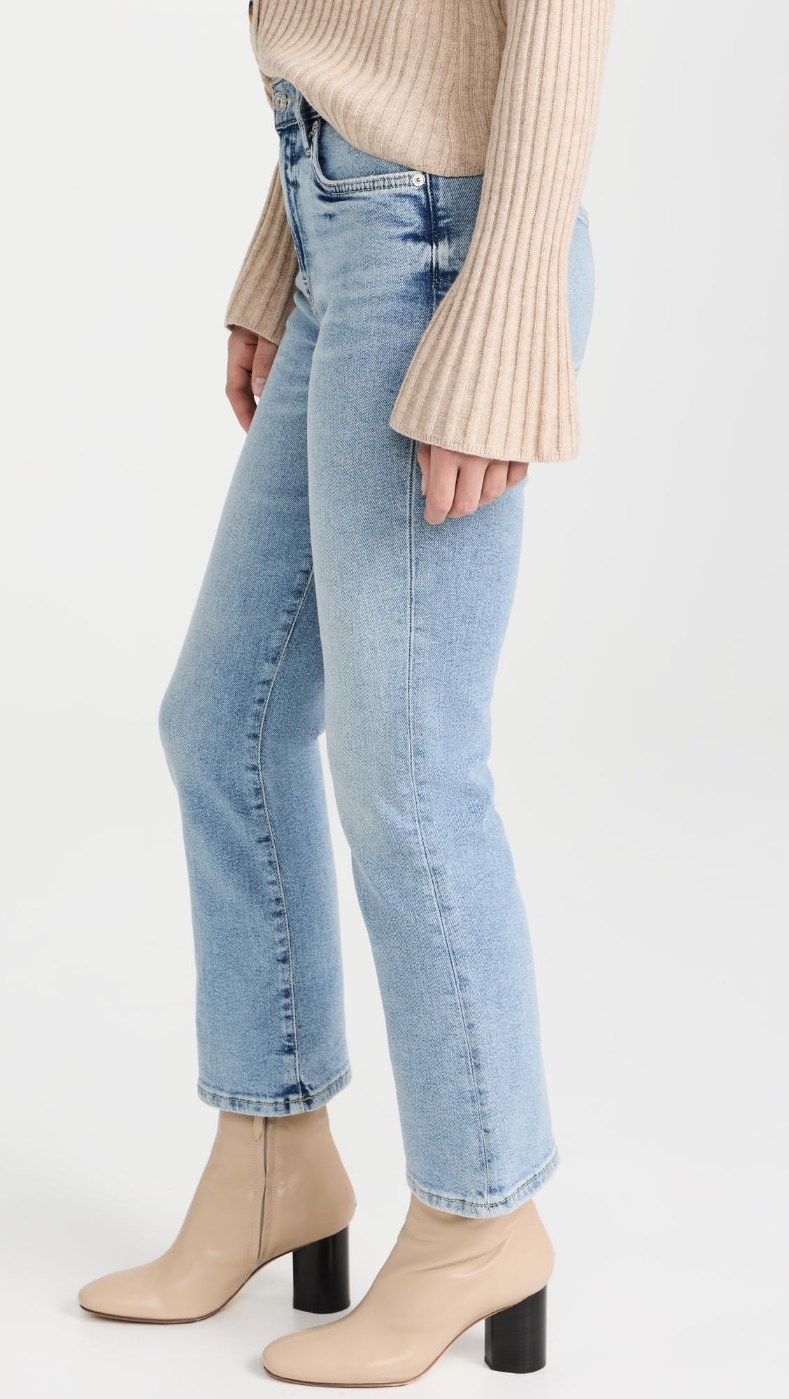 7 For All Mankind Women's High Waist Slim Kick Fit Jeans - Must Wash Denim | Comfortable Stretch Skinny Jeans for Casual Wear & Night Out