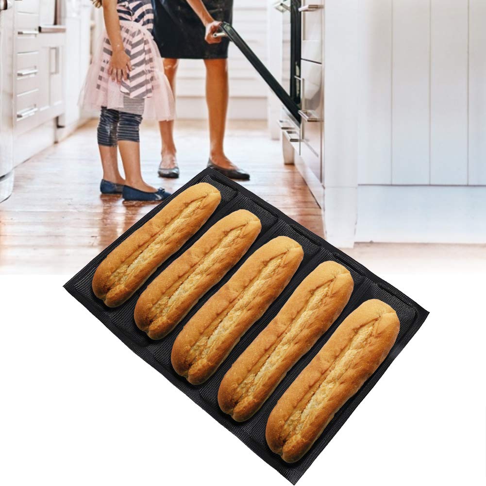 Non-Stick Silicone Bread Baking Tray - DIY French Bread Pan Mold for Homemade Baguettes & Artisan Loaves | Perfect for Home Bakers & Kitchen Use