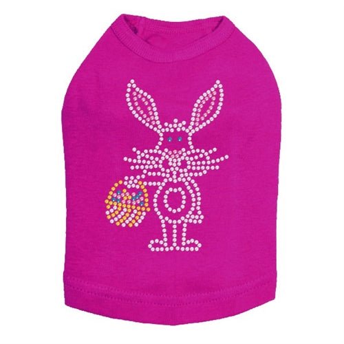 Easter Bunny with Basket Dog Tank Top - Soft Cotton Pet Shirt for Small & Medium Dogs - Cute Easter Outfit for Puppies - Perfect for Easter Photos & Holiday Celebrations