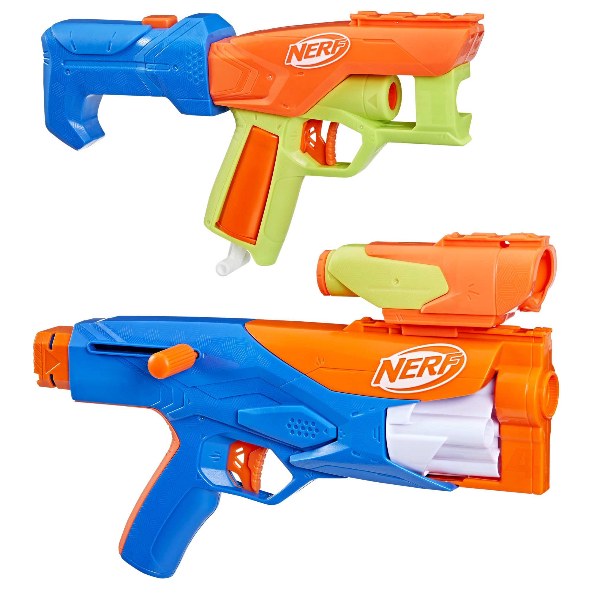 NERF N Series Gear Up Pack - 3X Blasters with 18 N1 Darts | Compatible with N Series Blasters Only | Perfect Gift for Kids Ages 8+ | Outdoor & Backyard Games | Birthday Party & Team Play Fun