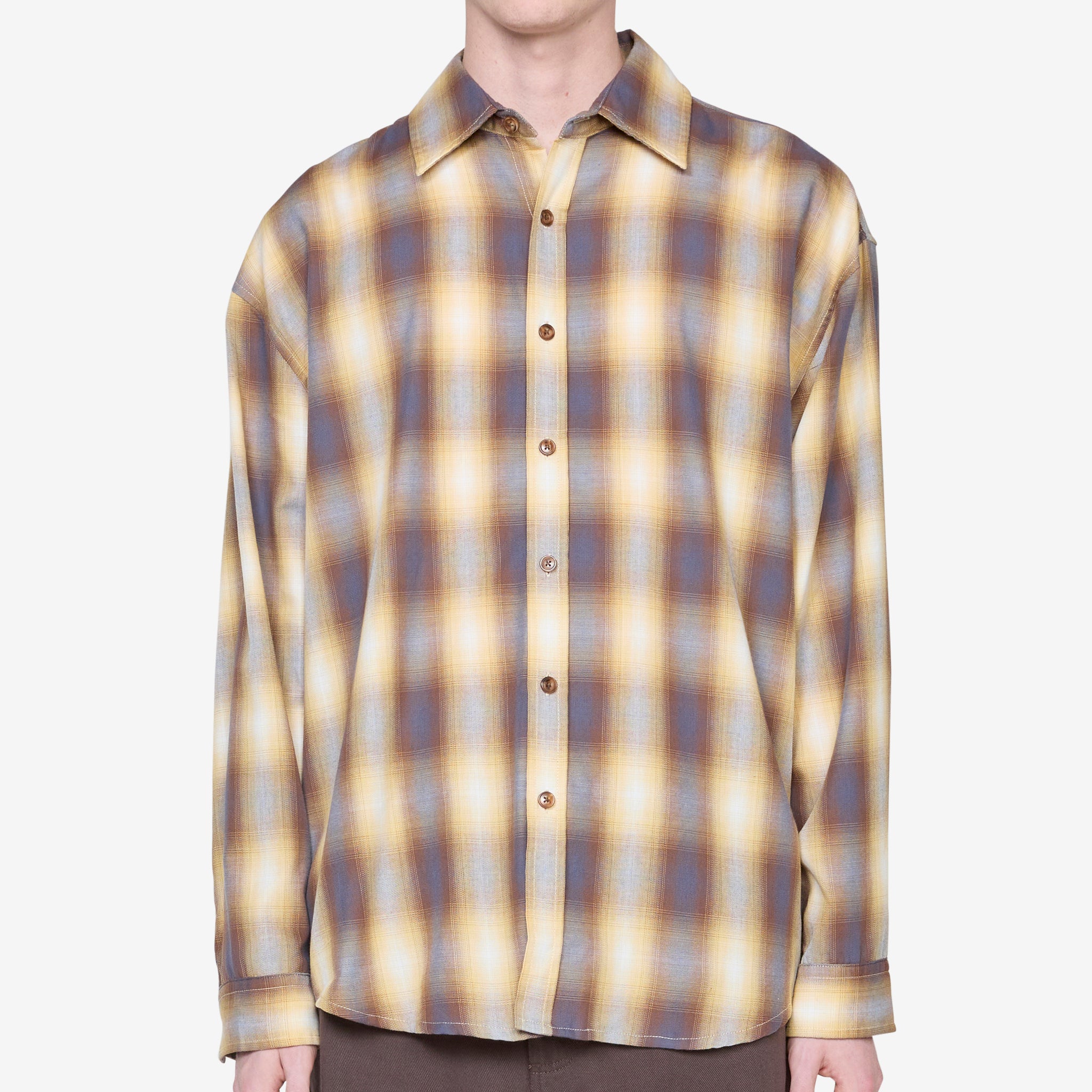 Men's Big & Tall Long Sleeve Plaid Shirt - Sun Protection UV Shirt for Outdoor Work & Casual Wear