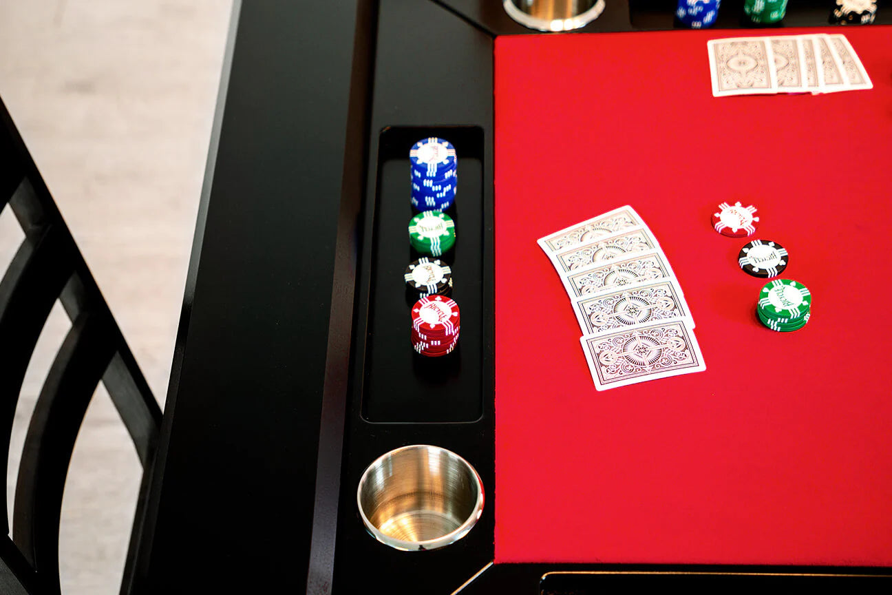 Premium Canada Billiard La Condo Poker Table - 84 Inch Dining & Game Table for Home, Casino Nights & Poker Parties | Multi-Functional for Dining, Card Games & Entertainment